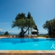 Villa Skyline korfu exklusiv Ferienhaus Kira Chrisikou beheizbarer Pool Swimmingpool Meerblick Tischtennis
