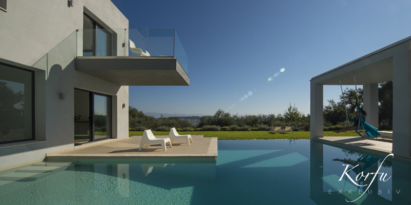 korfu exklusiv Ferienhaus villa nova pool luxus ruhig