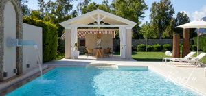korfu exklusiv Luxusvilla Ferienhaus villa liva dassia privater pool ruhig Strandnah meernähe jacuzzi whirlpool