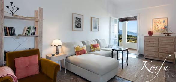 korfu exklusiv villa Ferienhaus pool korakiana traditionell steinhaus neu gehoben premium ruhig traumhaft meerblick sandstrand idyllisch cottage